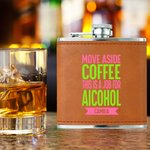 Personalised Funny Girls Night Out 6 oz Hip Flask with Name and Phrase Bachelorette Party Birthday Gift for Women