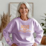 Personalised Multicolour Bow Grandma Soft Sweatshirt Hoodie with 1-12 Grandkids' Names Mother's Day Birthday Gift for Grandma Mom