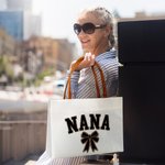 Personalized Leopard Bow Design Canvas Tote Bag with Title and Leather Handle Mother's Day Birthday Appreciation Gift for Mom Grandma Women
