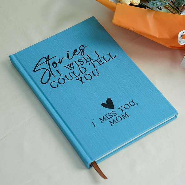Cahier de deuil A5 avec nom et 200 pages lignées Cadeau de condoléances pour la perte d'un parent, d'un conjoint ou d'une conjointe