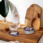 Personalised Set of 4 Eternal Birthday Non-slip Ceramic Coasters with Name and Age Home Decor Birthday Souvenir Gift for Family Friends