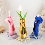 Gepersonaliseerd 3D Geprint Ballet Pointe Schoen met Naambordjes Tandenborstel Pen Houder Vaas Bureau Decor Verjaardagscadeau voor Ballerina Ballet Danser Enthousiast
