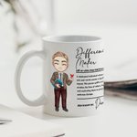 Taza de cerámica personalizada con nombre Difference Maker Cartoon Teaching Character 11 oz 15 oz Teacher's Day Back to School Appreciation Gift for Teachers