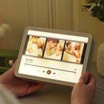 Personalisierter LED Fotorahmen | Spiegel | im Musik-Player Design | mit Namen und Text | Geschenk für Paare Familie und Freunde