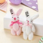 Gepersonaliseerd schattig klein pluche zak knuffelkonijntje knuffel speelgoed met naamkaartje paasmand vullers vakantie Pasen verjaardagscadeau voor kinderen
