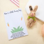 Gepersonaliseerd schattig klein pluche zak knuffelkonijntje knuffel speelgoed met naamkaartje paasmand vullers vakantie Pasen verjaardagscadeau voor kinderen
