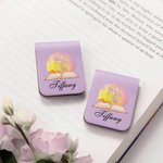 Marque-page magnétique en cuir PU avec nom Cadeau d'anniversaire pour un rat de bibliothèque