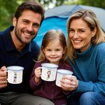Personalisierte Mehrfarbige Sternzeichen Cartoon Charakter 355 ml Emaille Tasse mit Namen Geburtstag Camping Zubehör Geschenk für Kinder Familie