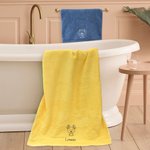Asciugamano da bagno e per viso personalizzati con ricamo dell'animale e nome 100% cotone super assorbente regalo di inaugurazione casa per amici