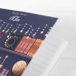 Personalized Bookshelf Design Spiral Reading Journal Notebook with Name World Book Day Birthday Gift for Reading Lover Bookworm