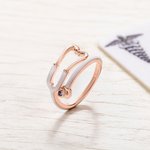 Personalized Multicolor Enamel Stethoscope Heart Birthstone Ring Nurses Week Appreciation Gift for Nurse Doctor Medical Staff