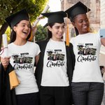 Personalized Proud Moment Photo Title 100% Cotton Adult Kid T-shirt with Name Graduation Celebration Gift for 2025 Graduates Family