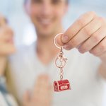 Personalisierter Öffnbarer LOVE MAIL Briefkasten Schlüsselanhänger mit Staße Text Gravur Liebesbrief Valentinstag Jahrestag Geschenk für Paare