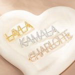 Personalisierte Bling Zirkon Name Anstecknadel Brosche Anzug Zubehör Geburtstag Hochzeit Jahrestag Geschenk für Frauen