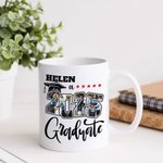 Personalizado Cinco Estrellas 2025 Graduado Foto Collage 11 oz 15 oz Taza de café de cerámica con nombre de Graduación Keepsake Fiesta de Regalo para Graduados
