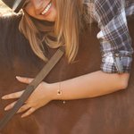 Personalizada Herradura de la Suerte Corazón Piedra de Nacimiento Pulsera y Pendientes Cumpleaños Aniversario Regalo para Amantes de los Caballos Mujeres
