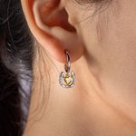 Personalizada Herradura de la Suerte Corazón Piedra de Nacimiento Pulsera y Pendientes Cumpleaños Aniversario Regalo para Amantes de los Caballos Mujeres