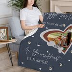 Henkilökohtainen tassupainatus Sydämen muotoinen koira kissa perhevalokuva Design pehmeä heittopeitto nimellä Home Decor muistolahja lemmikkieläinten ystävälle
