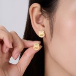 Personalized Police Badge Unisex Stud Earrings with Department and Number Police Day Birthday Appreciation Gift for Police Officer Family