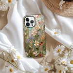 Gepersonaliseerd gebrandschilderd glas telefoonhoesje met initiaal voor iPhone Samsung Verjaardagscadeau voor vriend familie