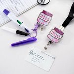 Personalized Meow-dicine Pill Bottle Acrylic Retractable Badge Reel with Name and Pen Birthday Vet Tech Accessories Gift for Veterinarian Cat Lovers