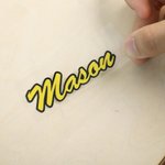 Personalized Name Guitar Bass Headstock Decal Birthday Gift for Guitar Players Lovers