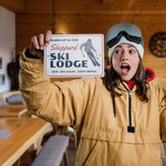 Panneau personnalisé en métal pour chalet de ski avec emplacement et nom Art mural Décor de ski Sports d'hiver Cadeau d'anniversaire pour propriétaire de chalet de ski Passionnés de ski