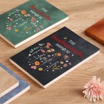 Personalized Heart Birth Flower Leather Lined Journal Notebook with 1-12 Names and 100 Pages Paper Mother's Day Birthday Gift for Mom Grandma