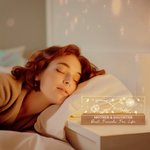 Personalized Line Birth Flower Infinity Design LED Night Light with Names and Text Mother's Day Home Decor Birthday Gift for Mom Grandma