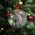 Personalizado Militar Uniforme Copo de Nieve Adorno con Nombre Decoración del Árbol de Navidad Cumpleaños Jubilación Regalo para Militares Veteranos