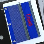 Personalisierte gestickten Namen Drei-Ring-Oxford-Gewebe Pencil Pouch für Binder Schreibwaren liefert zurück zu Schule Geschenk für Kinder