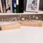 Personalized Line Birth Flower Infinity Design LED Night Light with Names and Text Mother's Day Home Decor Birthday Gift for Mom Grandma