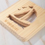 Barca a vela personalizzata Luce notturna a LED in legno con nome inciso Decorazione per la casa e la festa Regalo nautico creativo per gli amici amanti dell'oceano