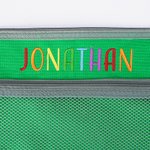 Personalisierte gestickten Namen Drei-Ring-Oxford-Gewebe Pencil Pouch für Binder Schreibwaren liefert zurück zu Schule Geschenk für Kinder