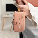 Personalisert fødselsblomstringdesignet flip-lommebokveske i lær med navn og RFID-blokkerende kortholder Bursdagsgave til morsdag til kvinner