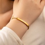 Bracciale arabo personalizzato con testo Gioielli islamici Ramadan Eid Regalo musulmano per le donne