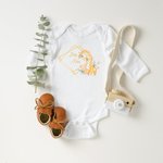 Personlig gull firkantet ramme navn giraff myk baby bodysuit mottakende teppe swaddle lue sett bursdag baby shower gave til nyfødte