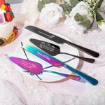 Personalisierter Tortenheber und Tortenmesser im Set mit Namen und Datum Gravur Perfektes Hochzeit Jahrestag Geschenk für Brautpaar Ehepaar