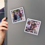 Magnet frigo personnalisé avec date et ville de la tournée des concerts de musique Cadeau pour les amoureux de la musique