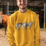 Caballo Personalizado Cultura Western Sudadera Camiseta Adulto con Nombre Bordado Regalo de Cumpleaños para los Amantes de los Caballos