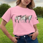 Caballo Personalizado Cultura Western Sudadera Camiseta Adulto con Nombre Bordado Regalo de Cumpleaños para los Amantes de los Caballos
