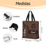 Bolsa tote reutilizable personalizado con 1-4 gatos en patrón gran capacidad con nombre regalo de cumpleaños para amantes de los gatos y mascotas