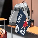 Asciugamano personalizzato con nome in microfibra ad asciugatura rapida e cinturino da appendere regalo di compleanno per amanti dello sport