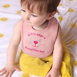 Personalized First Easter Cute Bunny Face 100% Cotton Baby Bib with Name Feeding Accessory Easter Gift for Newborn