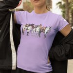 Caballo Personalizado Cultura Western Sudadera Camiseta Adulto con Nombre Bordado Regalo de Cumpleaños para los Amantes de los Caballos