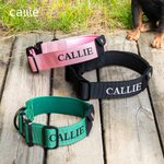 Personalized Tactical Dog Collar Adjustable Military Training Collar with AirTag Pocket Handle and Buckle Gift for Dog Lover Pet Owner