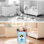 Personalized Cute Cartoon Princess Castle Toy Storage Laundry Basket with Name Waterproof Nursery Decoration Children's Day Housewarming Gift for Kids