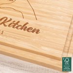 Personalisierte Herz Geste Name Datum Bambus Schneidebrett mit Saft Rille Housewarming Muttertag Geschenk für Mama