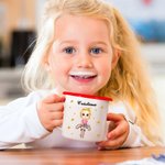 Taza esmaltada personalizada de 355 ml con personaje signos del zodiaco y nombre regalo de cumpleaños accesorios para acampamento para niños y familia
