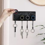 Personalised 3D Printed Race Circuit Track Wall Key Hanger with 1-5 Tires Keychains Home Decor Birthday Gift for F1 Racing Lovers